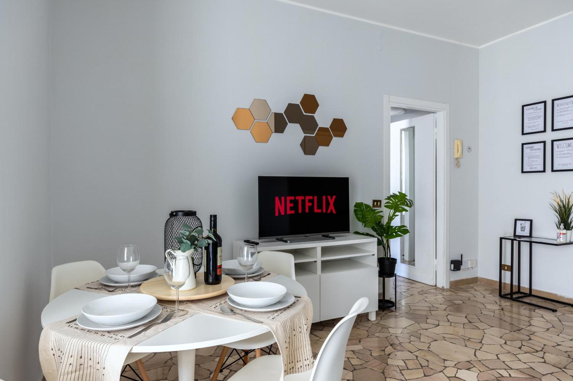 8 Min Dalla Metro Casa Elegante Con Netflix E Wifi 米兰 外观 照片
